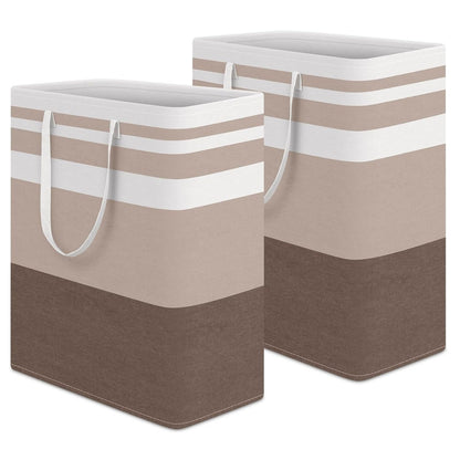 Home Collection Pack of 2 Freestanding Large Laundry Hamper Basket 125L