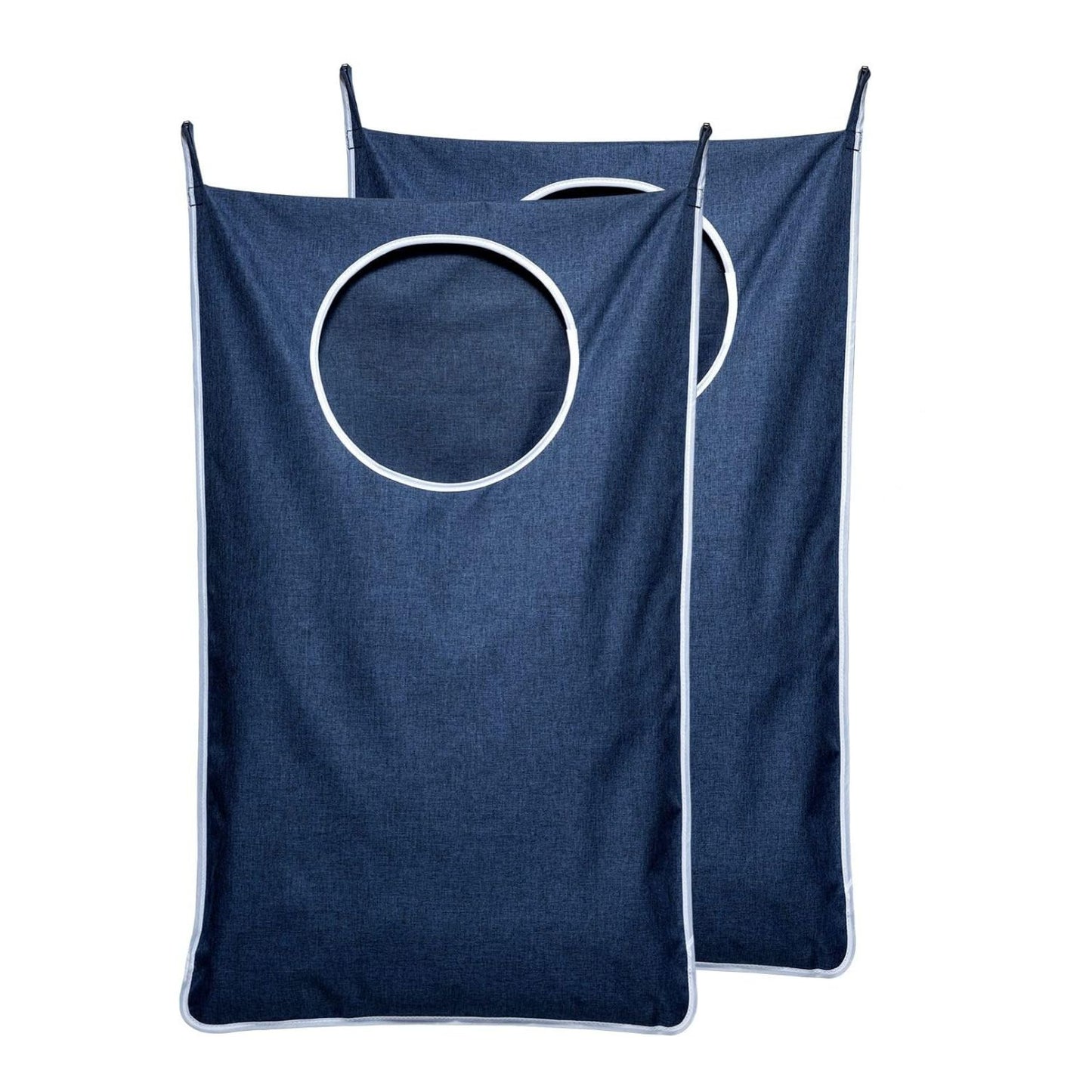 Home Collection Hanging Laundry Hamper Bag with Hooks