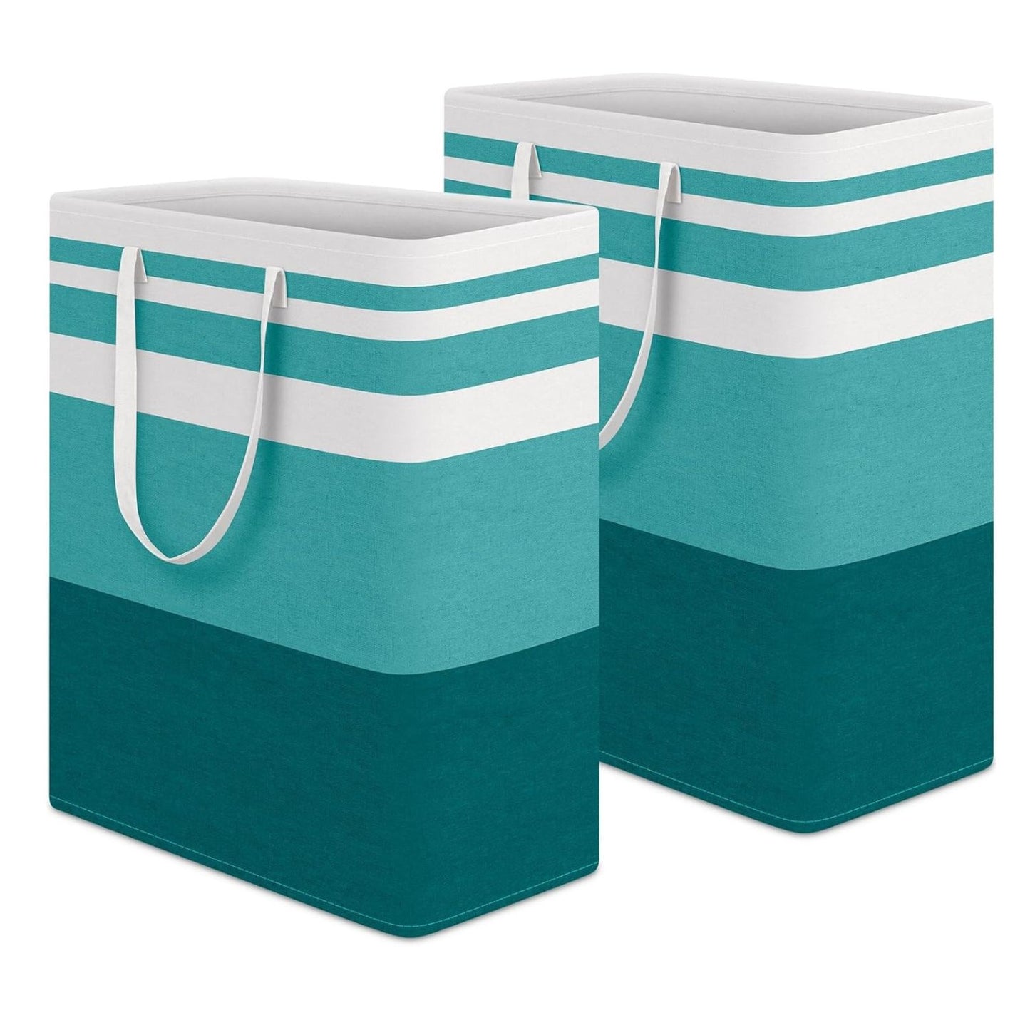Home Collection Pack of 2 Freestanding Large Laundry Hamper Basket 125L