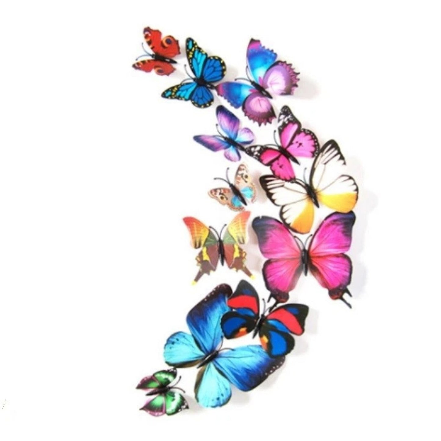 Home Collection Pack of 12 3D Butterfly Wall Stickers PVC Decals Art Mural