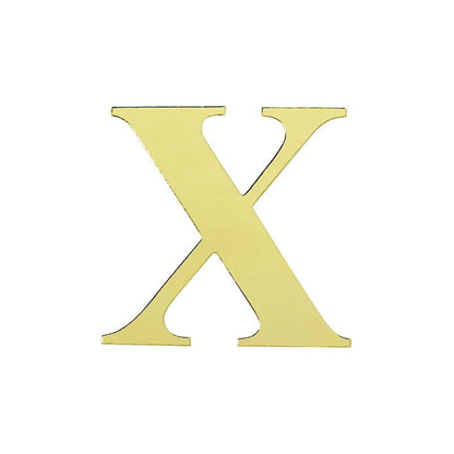 Home Collection Pack of 4 Gold Letter Stickers Backdrop 5"