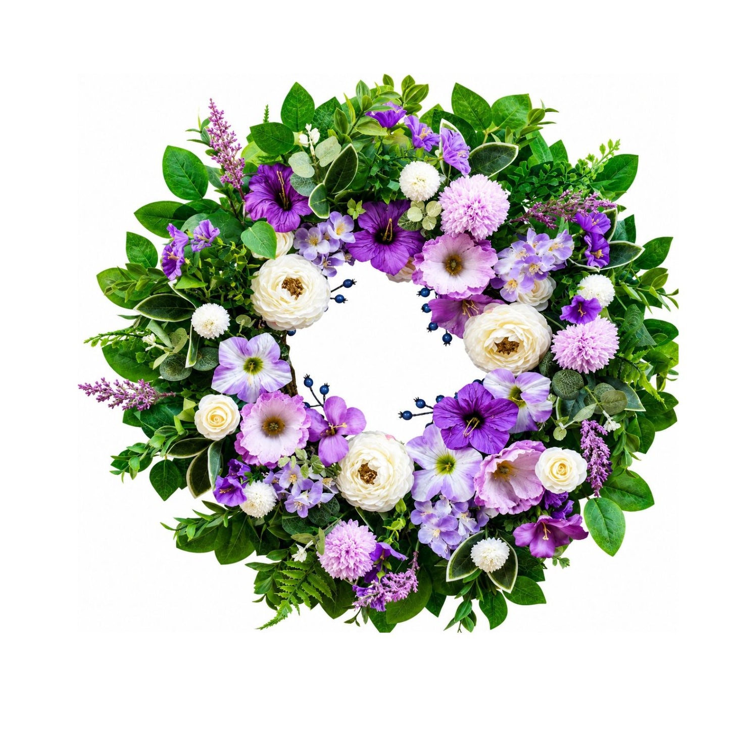 Home Collection Spring Summer Wreath for Front Door 24-Inch