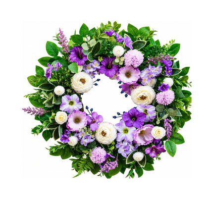 Home Collection Spring Summer Wreath for Front Door 24-Inch