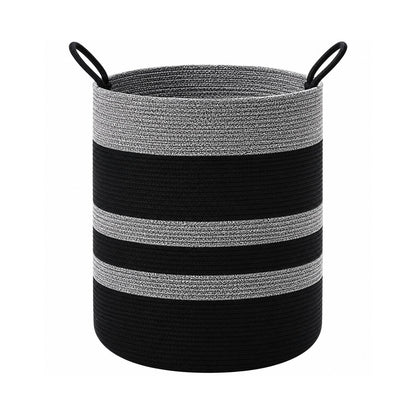 Home Collection 80L Tall Woven Rope Laundry Hamper and Storage Basket
