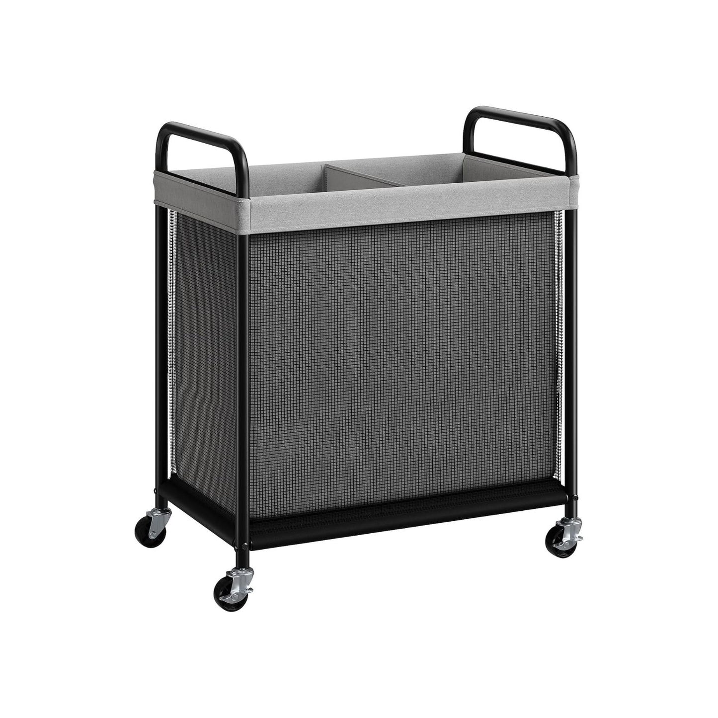 Home Collection Rolling Laundry Sorter Hamper with Wheels and Removable Liner Bags