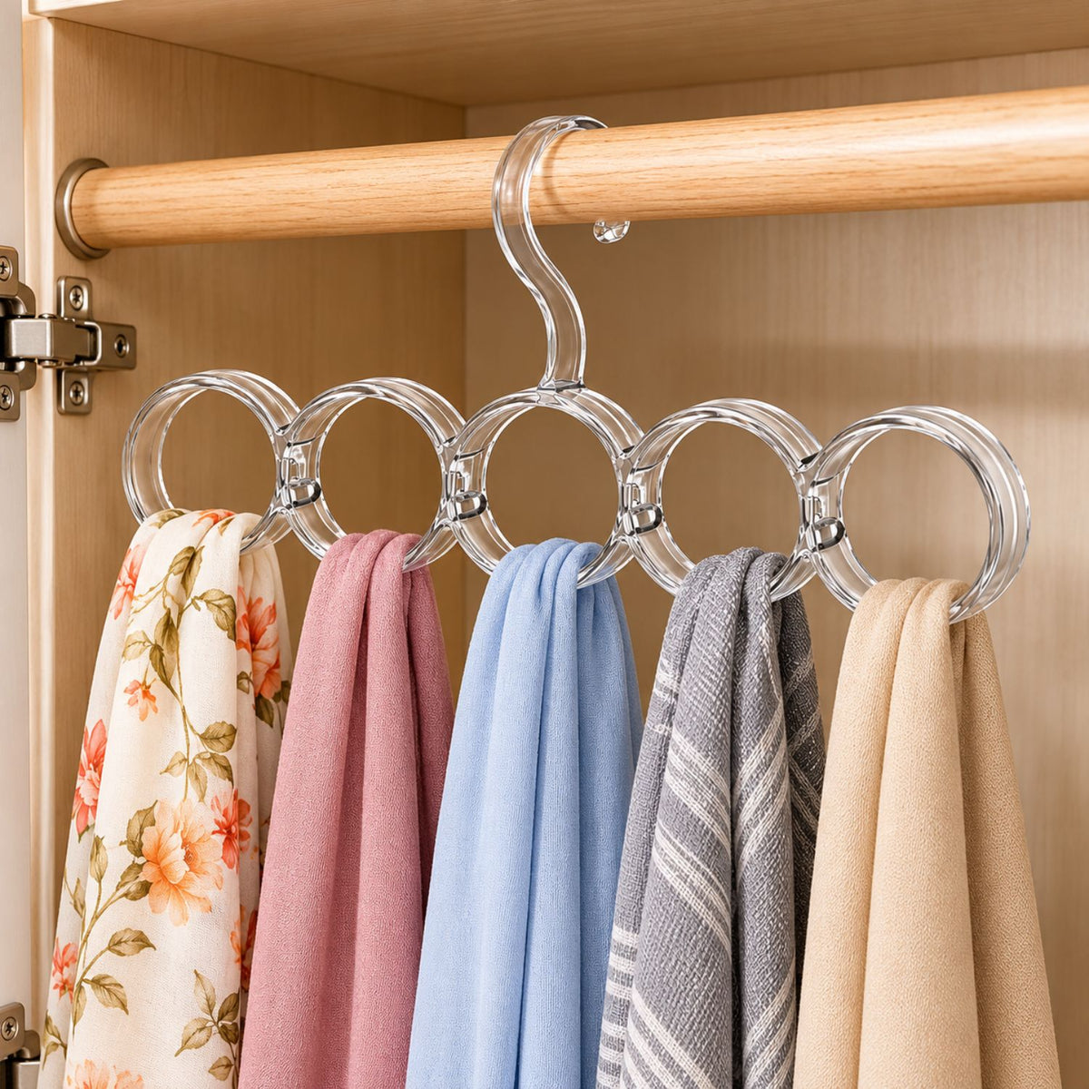 Home Collection 5-Hole Snag-Free Scarf Hanger