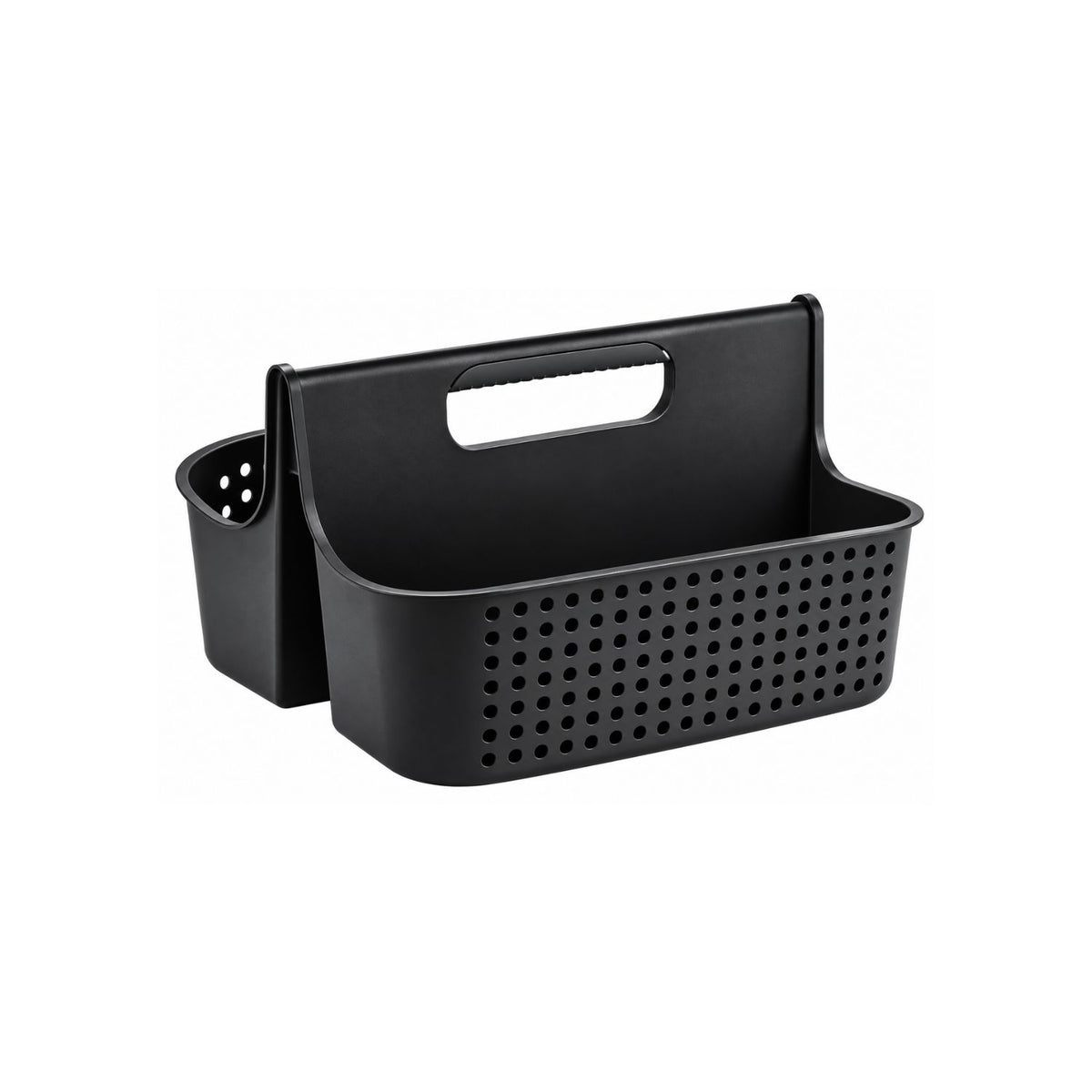 Home Collection Portable 2-Compartment Plastic Shower Caddy Basket with Handle