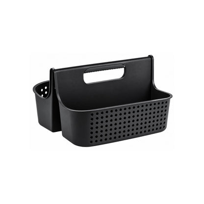 Home Collection Portable 2-Compartment Plastic Shower Caddy Basket with Handle