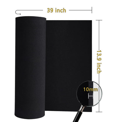 Home Collection 10mm Black EVA Foam Sheet Roll 13.9" x 39"