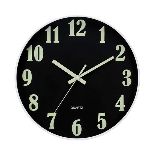 Home Collection Glow in the Dark Wall Clock 12"