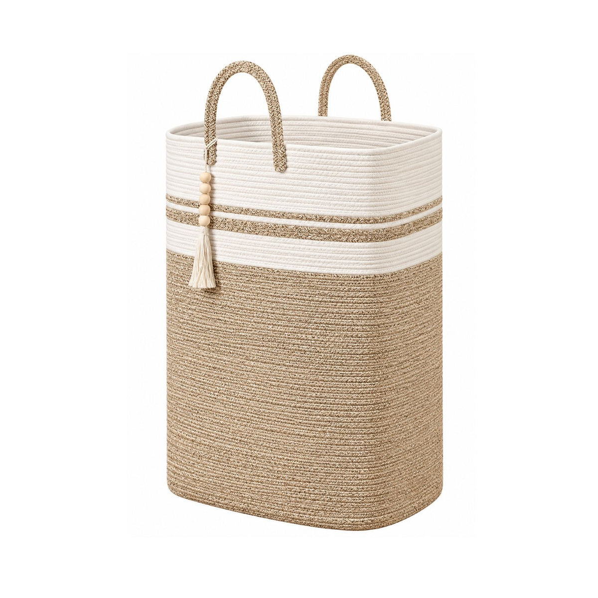 Home Collection 100L Large Rectangular Woven Laundry Hamper and Storage Basket