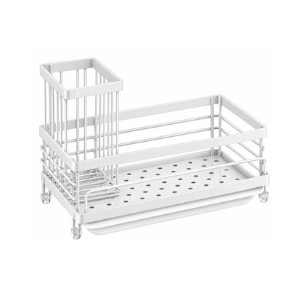 Home Collection Large Capacity Kitchen Sink Caddy Organizer for Sponges Brushes and Soap