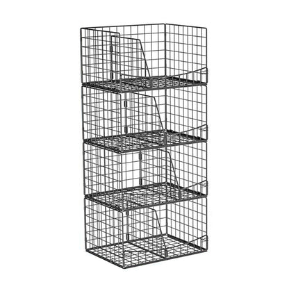 Home Collection 4-Tier Stackable Closet Organizer Shelves