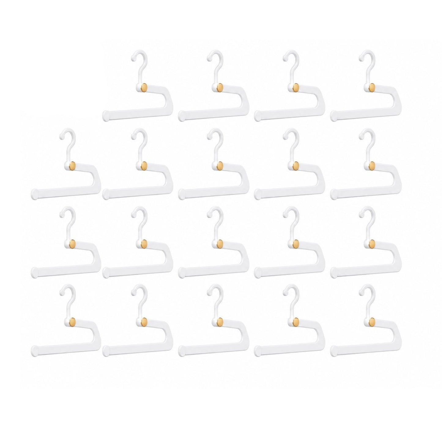 Home Collection Pack of 20 Non-Slip Pants Hangers