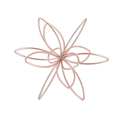 Home Collection Metal Floral Decorative Sphere Abstract Tabletop Sculpture