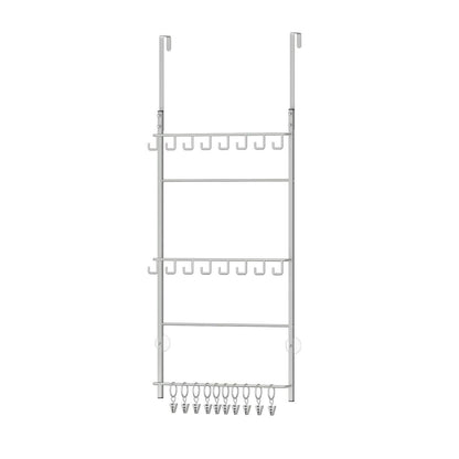 Home Collection 3 Tier Over Door Hat Rack Organizer Hat Storage with 16 Hooks