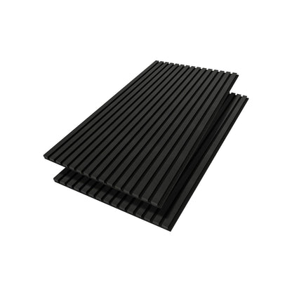 Home Collection Pack of 2 Acoustic Wood Slat Wall Panels, 47.2 x 23.6 Inches