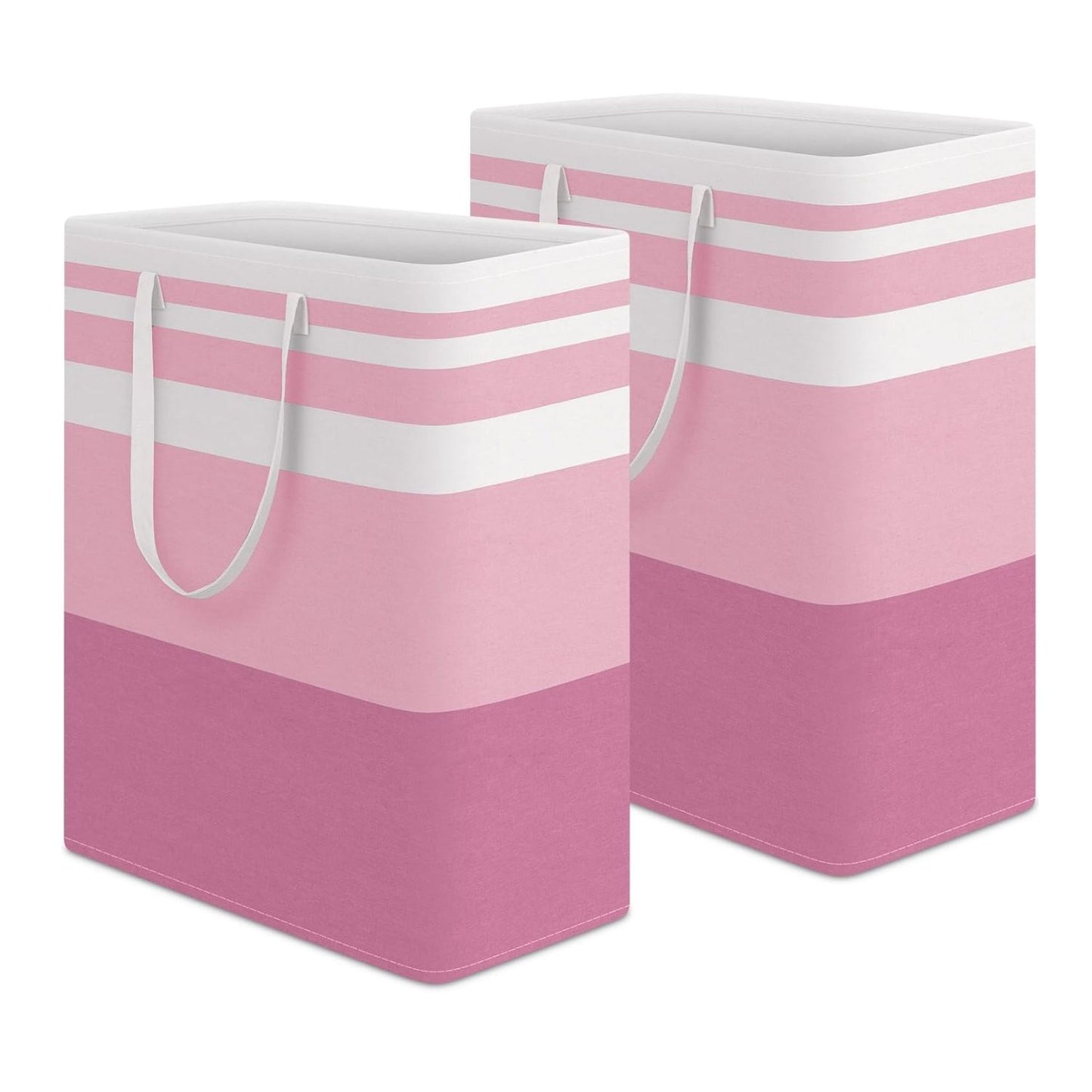 Home Collection Pack of 2 Freestanding Large Laundry Hamper Basket 125L