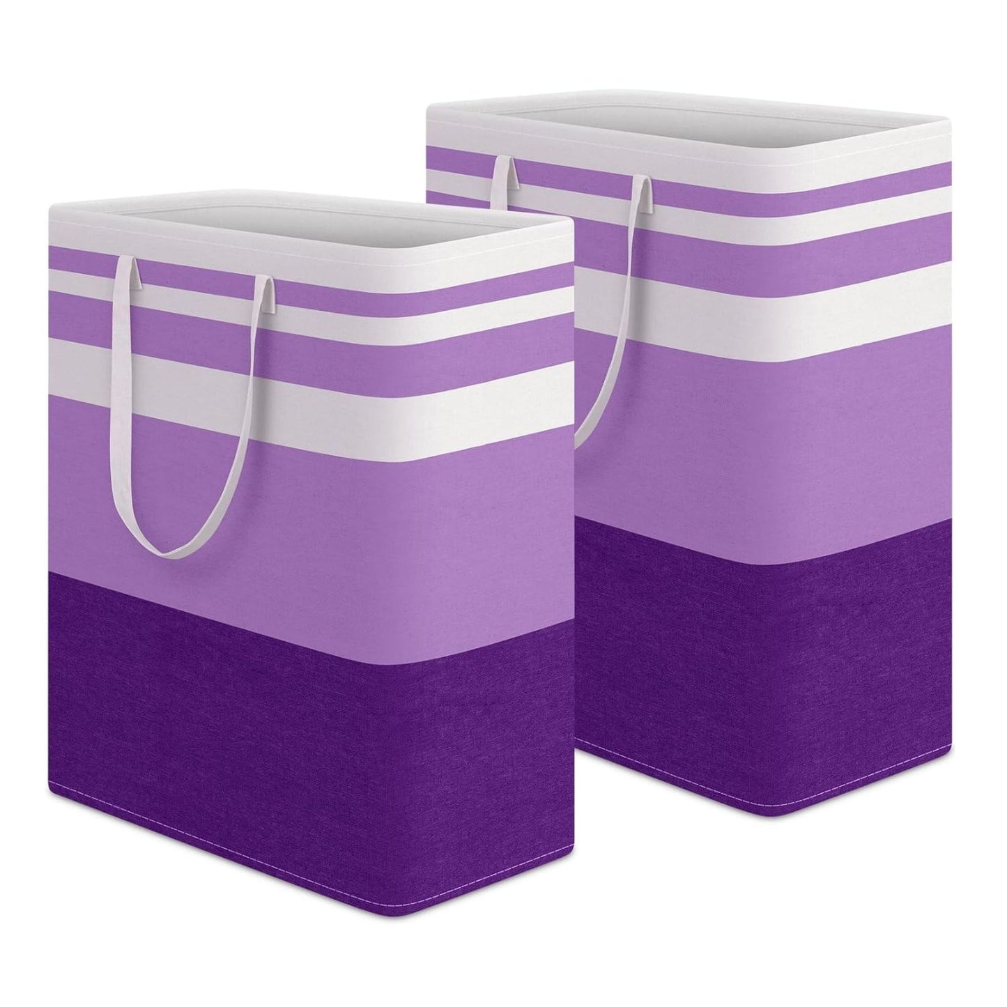 Home Collection Pack of 2 Freestanding Large Laundry Hamper Basket 125L