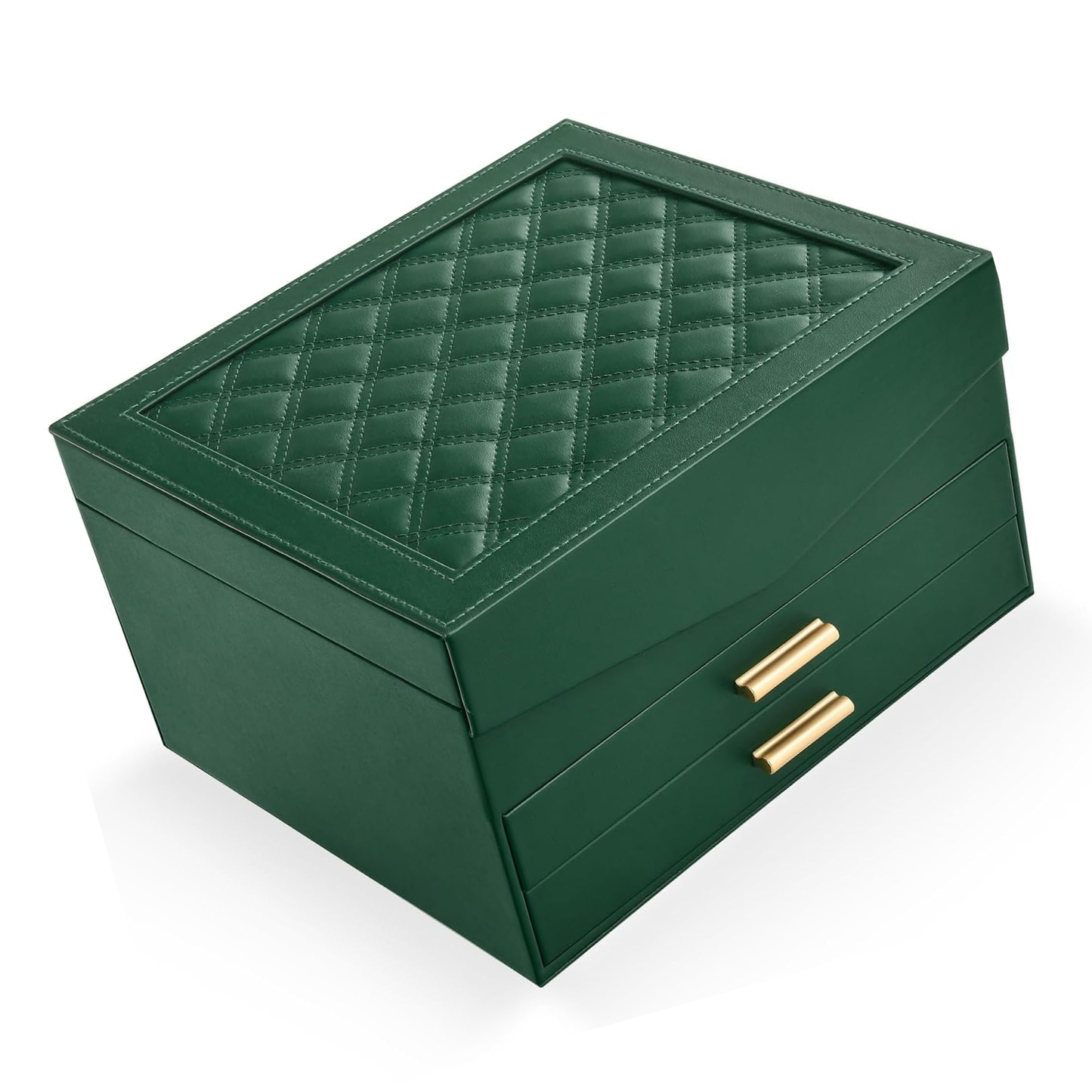 Home Collection 3-Layer Jewelry Box Organizer with Mirror