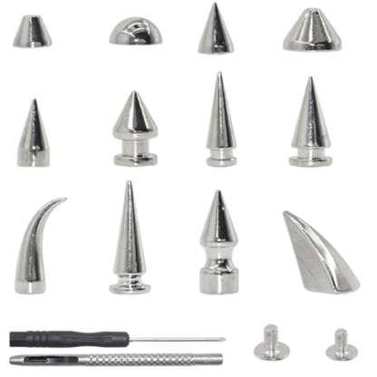 Home Collection 150 Set Silver Punk Spike Rivets Kit