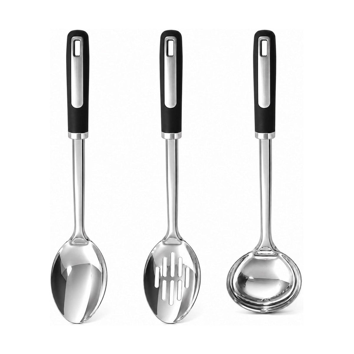 Home Collection Heat-Resistant Stainless Steel Cooking Utensil Set