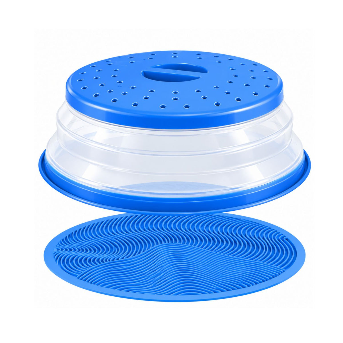 Home Collection Multipurpose 2-in-1 Microwave Splatter Cover and Silicone Mat