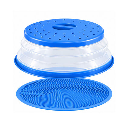 Home Collection Multipurpose 2-in-1 Microwave Splatter Cover and Silicone Mat