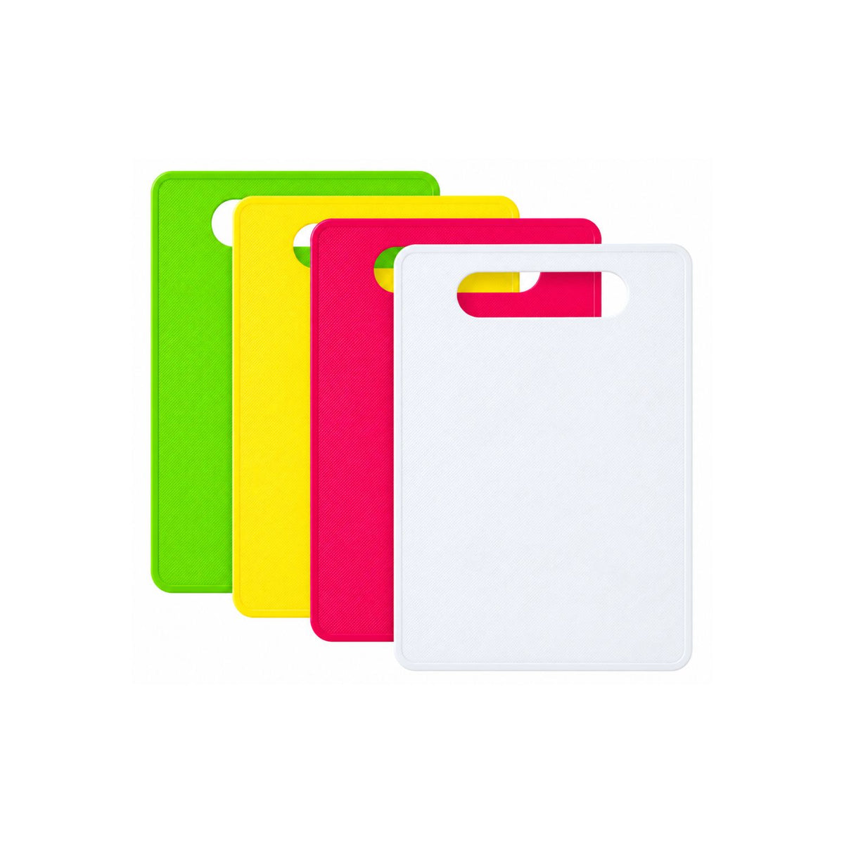 Home Collection Plastic Cutting Board Set Flexible Small Kitchen Boards with Easy-Grip Handles