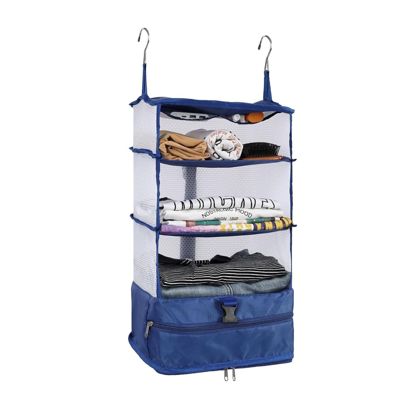 Home Collection 3-Shelf Hanging Closet Storage Bag