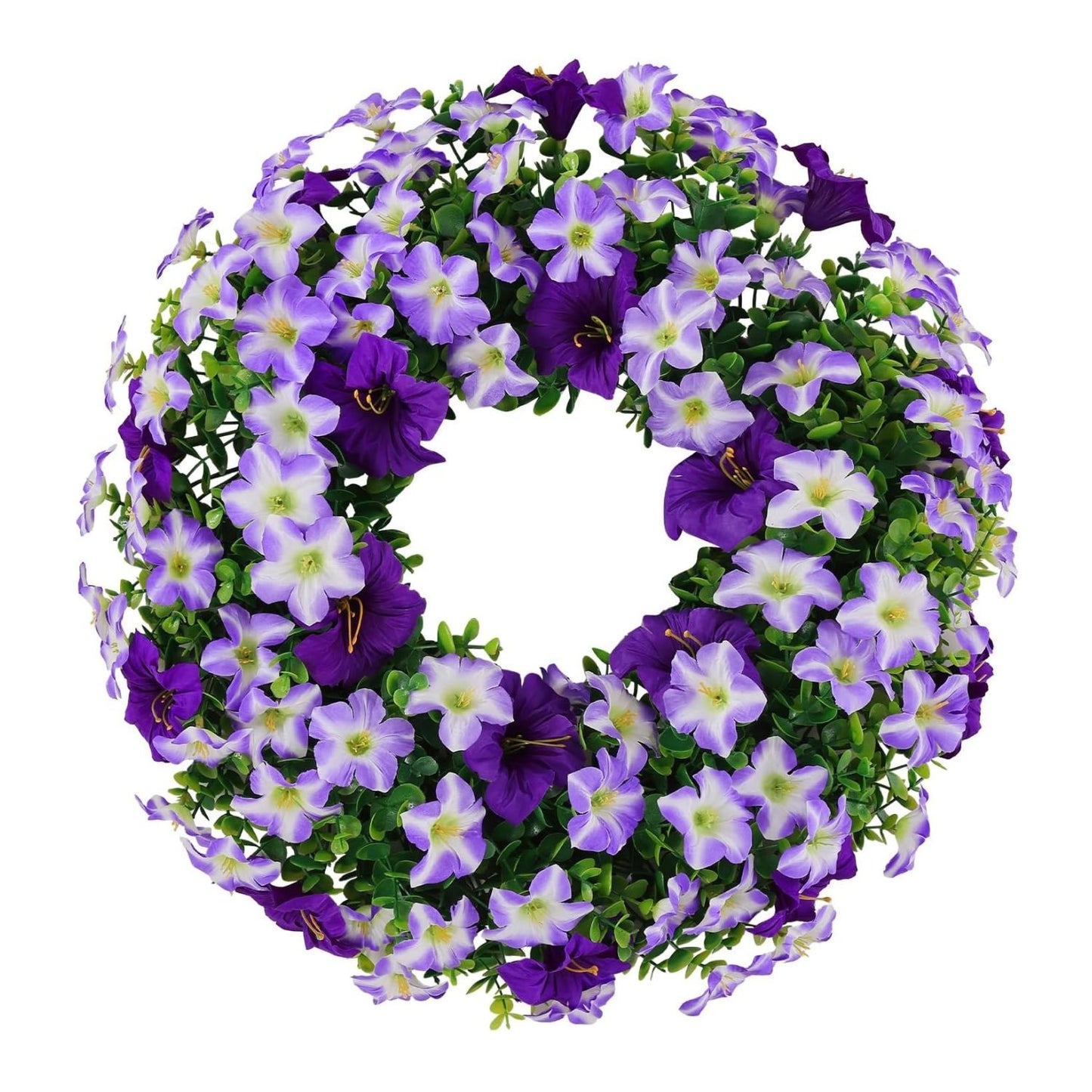 Home Collection Summer Silk Floral Wreath for Front Door 20 Inch