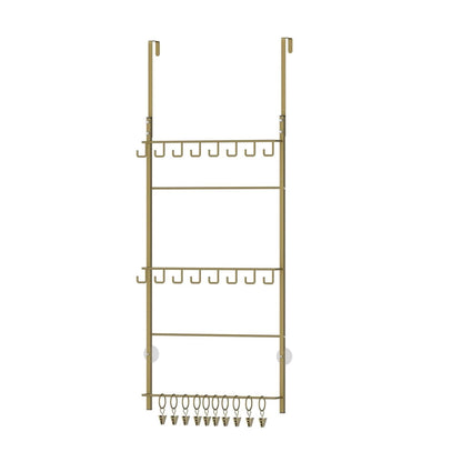 Home Collection 3 Tier Over Door Hat Rack Organizer Hat Storage with 16 Hooks