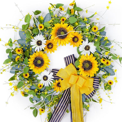 Home Collection Spring Summer Front Door Wreath 26 Inch Seasonal Door Decor