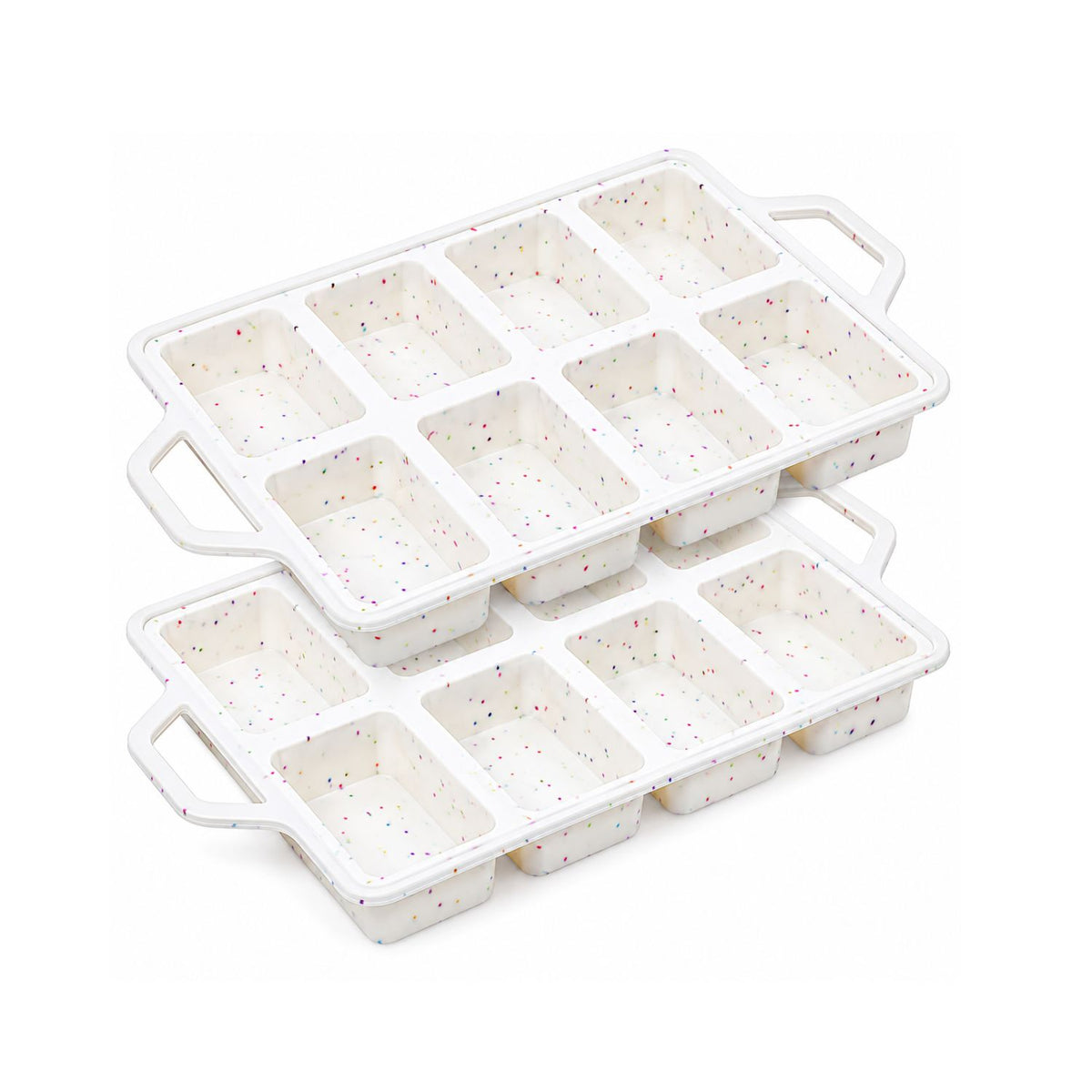 Home Collection Pack of 2 8-Cavity Mini Silicone Loaf Pans