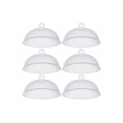 Home Collection Pack of 6 Metal Mesh Food Cover Domes for Outdoor Dining