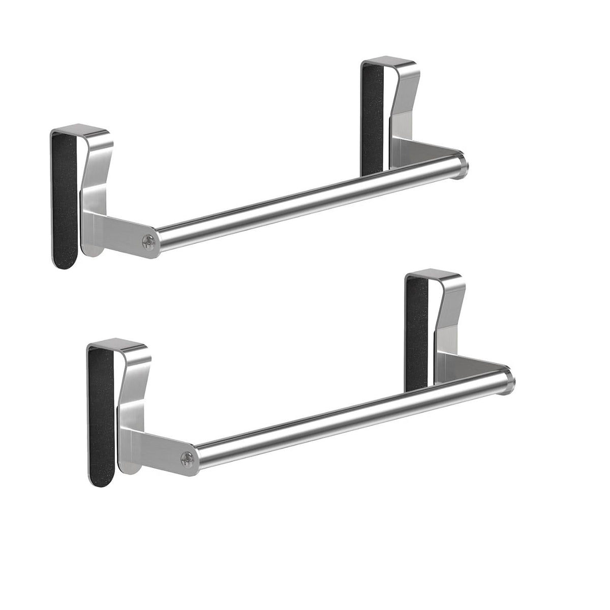 Home Collection Pack of 2 Stainless Steel Over Cabinet Towel Bars