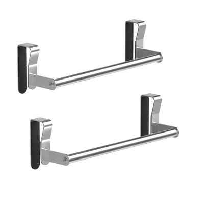 Home Collection Pack of 2 Stainless Steel Over Cabinet Towel Bars