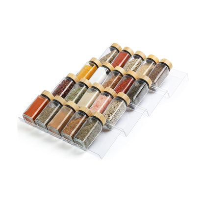 Home Collection Expandable 4-Tier Spice Drawer Organizer