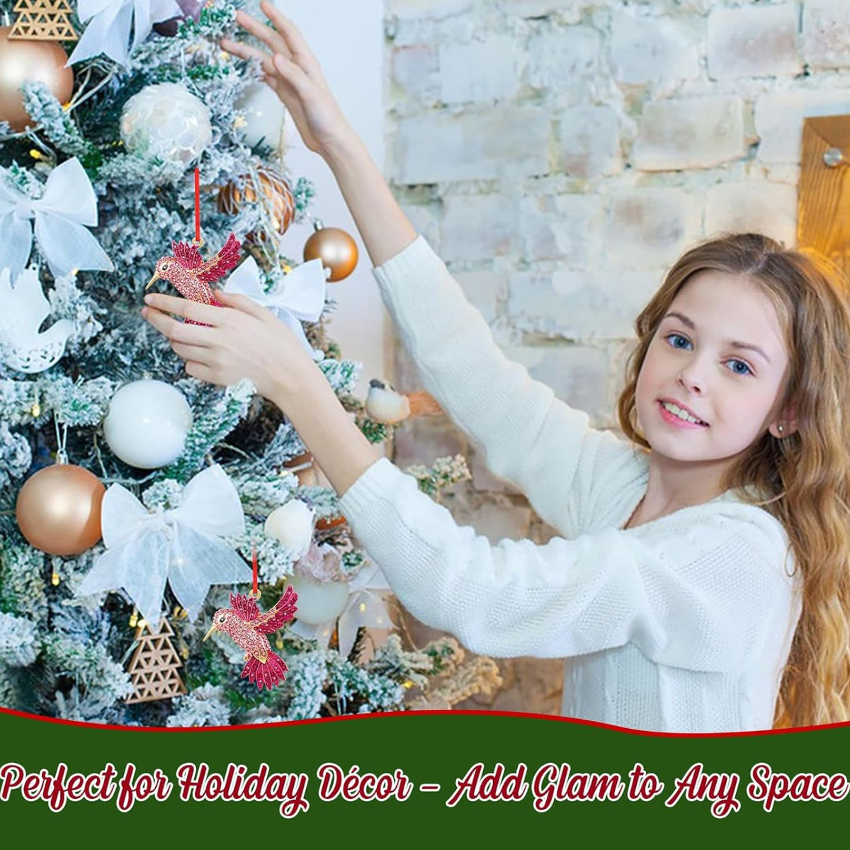 Home Collection Metal Christmas Tree Ornament Decorative Holiday Hanging Gift