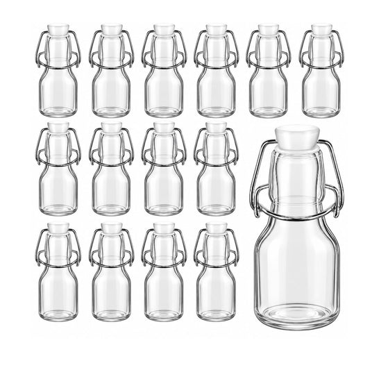 Home Collection 20-Pack 2 OZ Mini Swing Top Glass Bottles