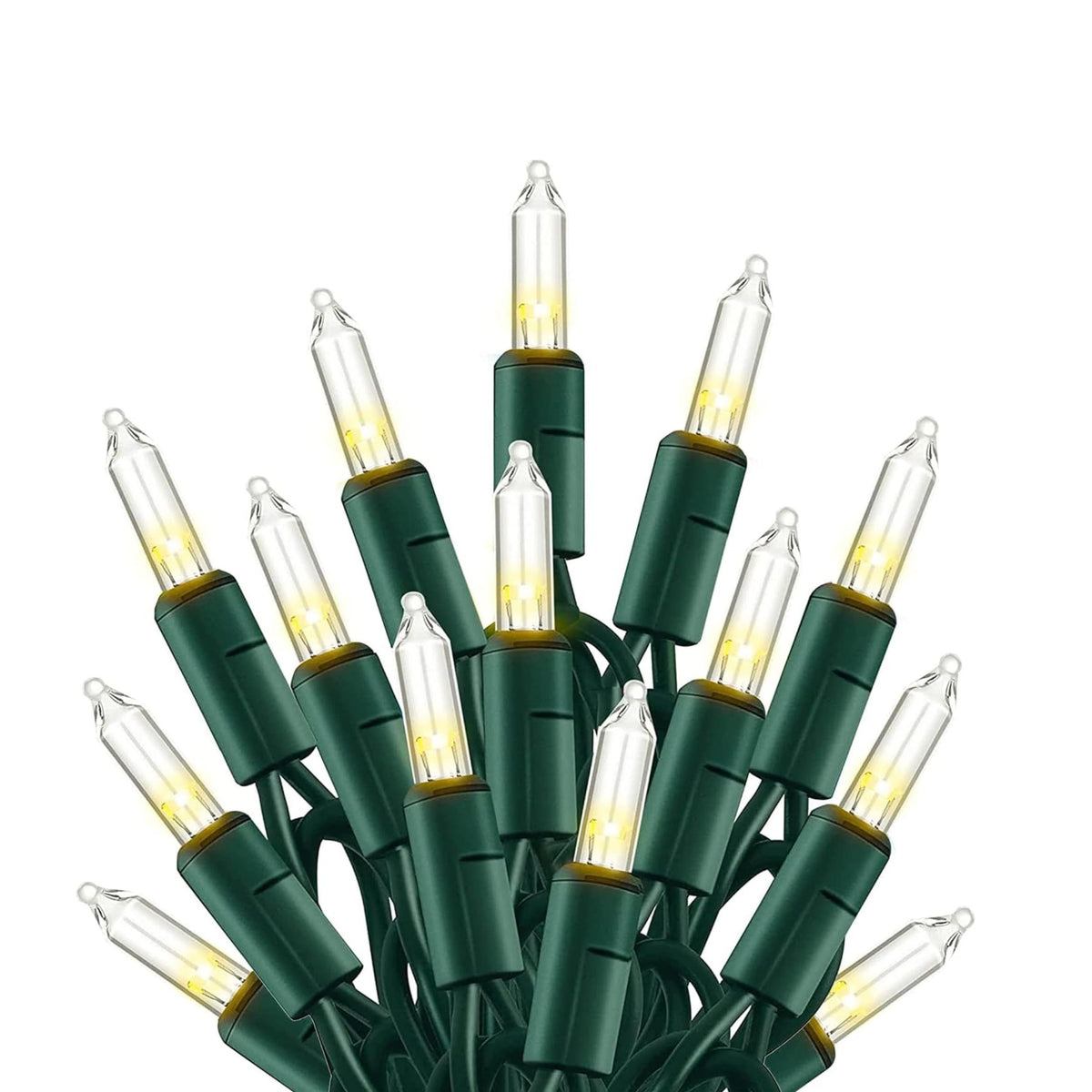 Home Collection 20FT 100-Count Incandescent Christmas String Lights Waterproof Indoor and Outdoor Tree Lights