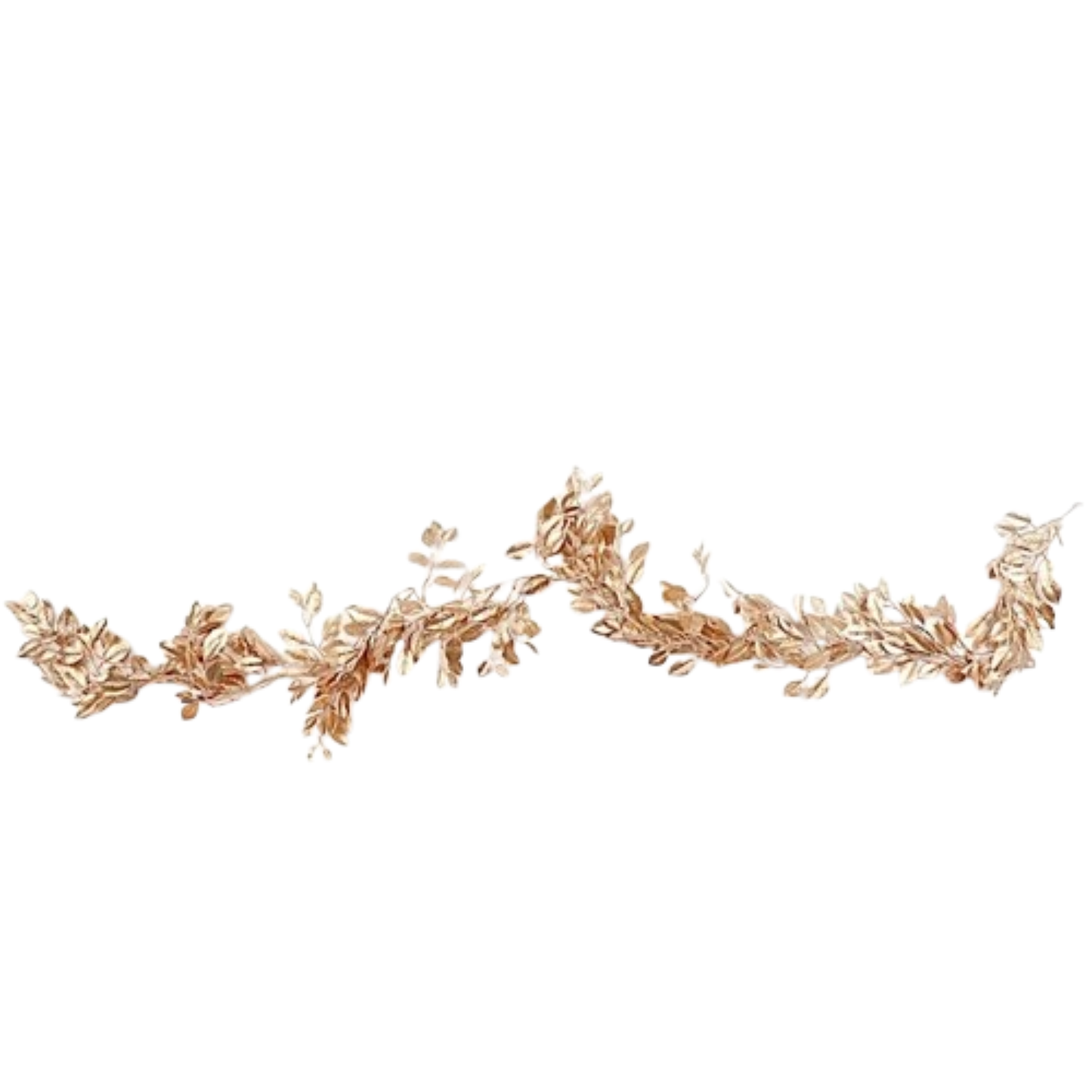 Home Collection 6 Ft Gold Metallic Magnolia Leaf Garland