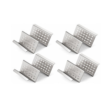 Home Collection Stainless Steel Taco Holder Stand for 2 Soft or Hard Shell Tacos