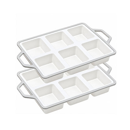 Home Collection Pack of 2 8-Cavity Mini Silicone Loaf Pans