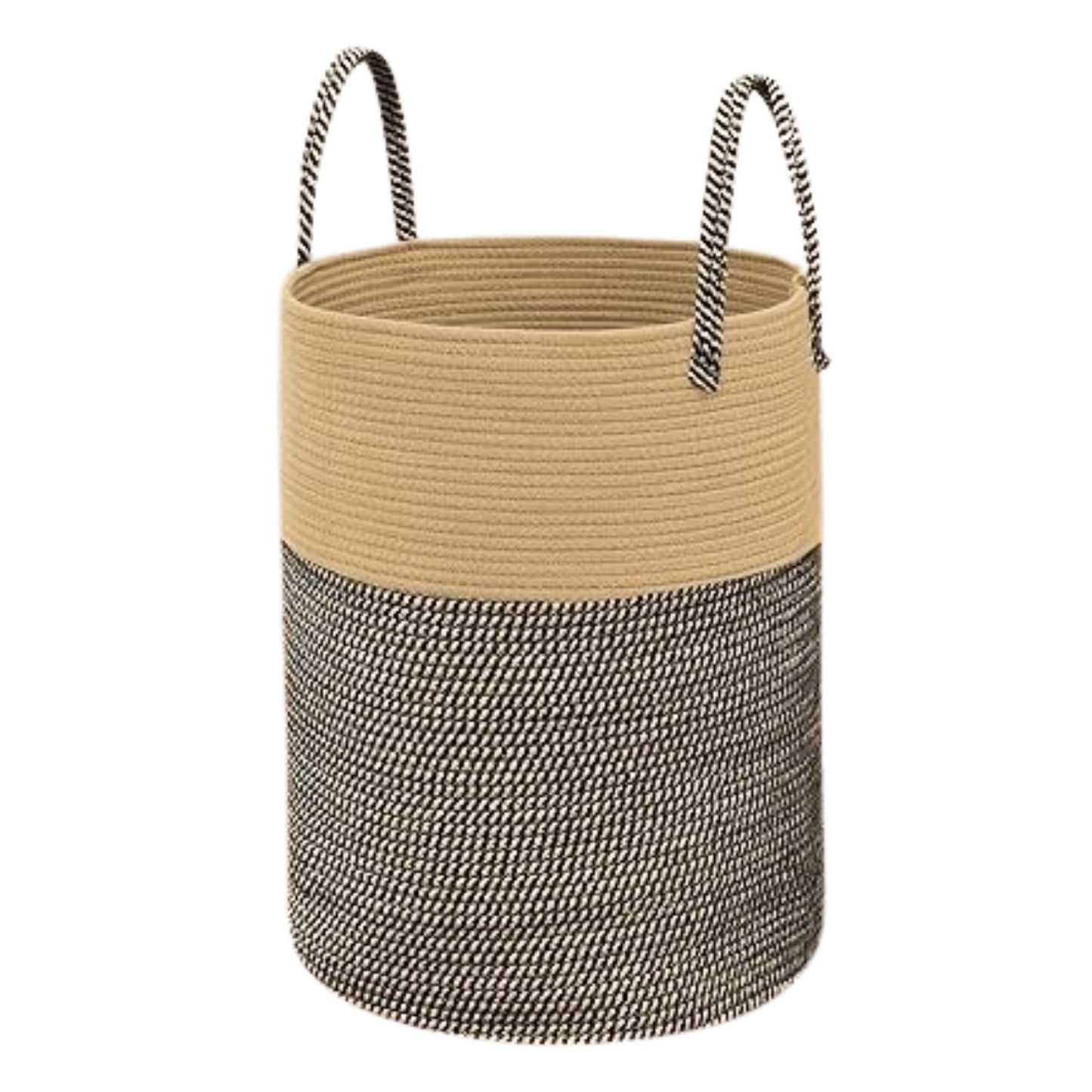 Home Collection Large Woven Laundry Basket Hamper 60L