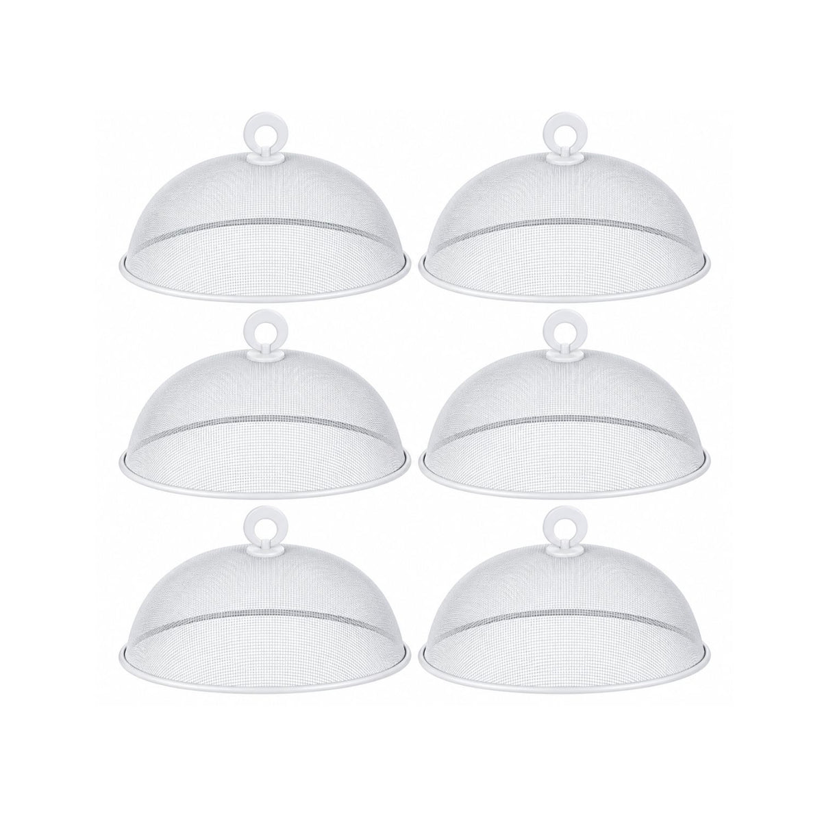 Home Collection Pack of 6 Metal Mesh Food Cover Domes for Outdoor Dining