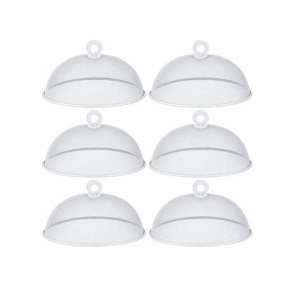 Home Collection Pack of 6 Metal Mesh Food Cover Domes for Outdoor Dining