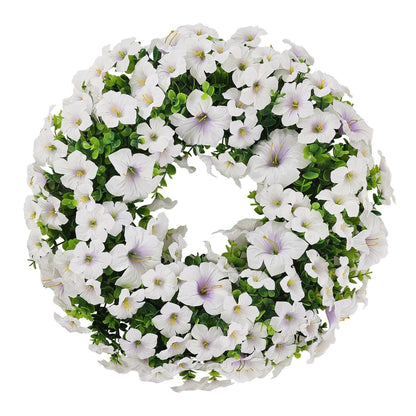 Home Collection Summer Silk Floral Wreath for Front Door 20 Inch