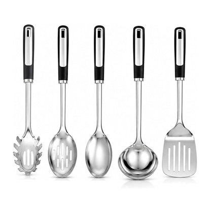 Home Collection Heat-Resistant Stainless Steel Cooking Utensil Set