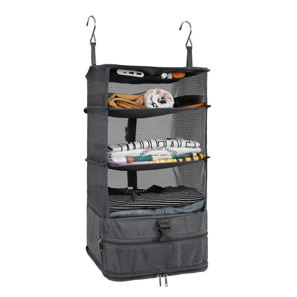 Home Collection 3-Shelf Hanging Closet Storage Bag